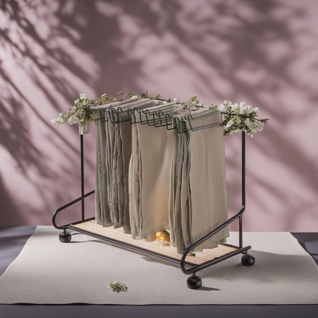 コンパクトズボンハンガーラック 20本キャパ - キャスター付き