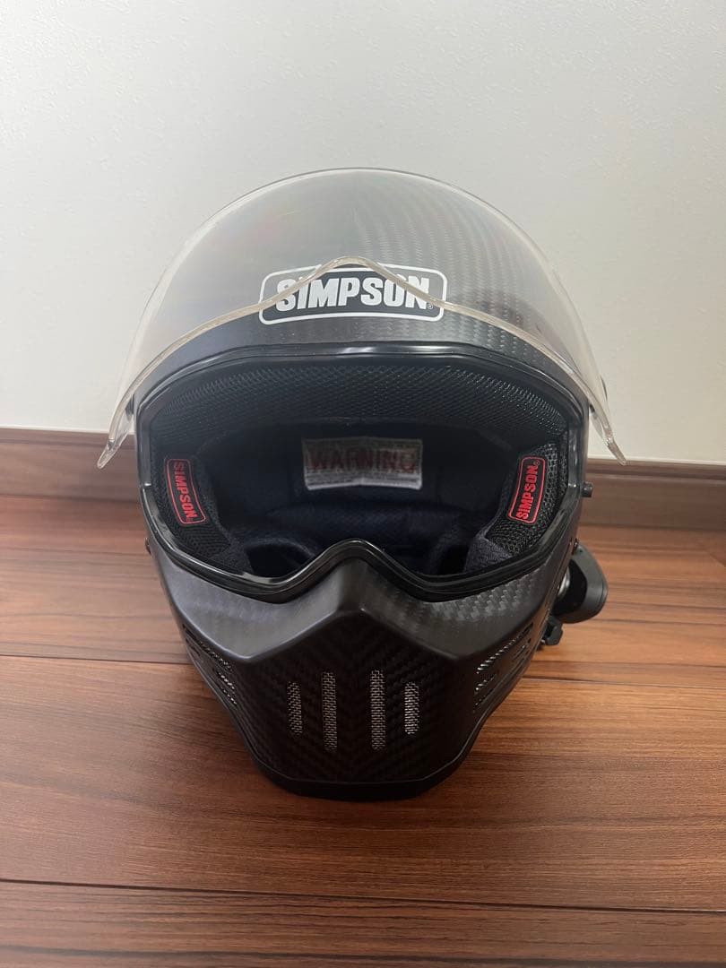 SIMSON M30マットカーボン　インカム付