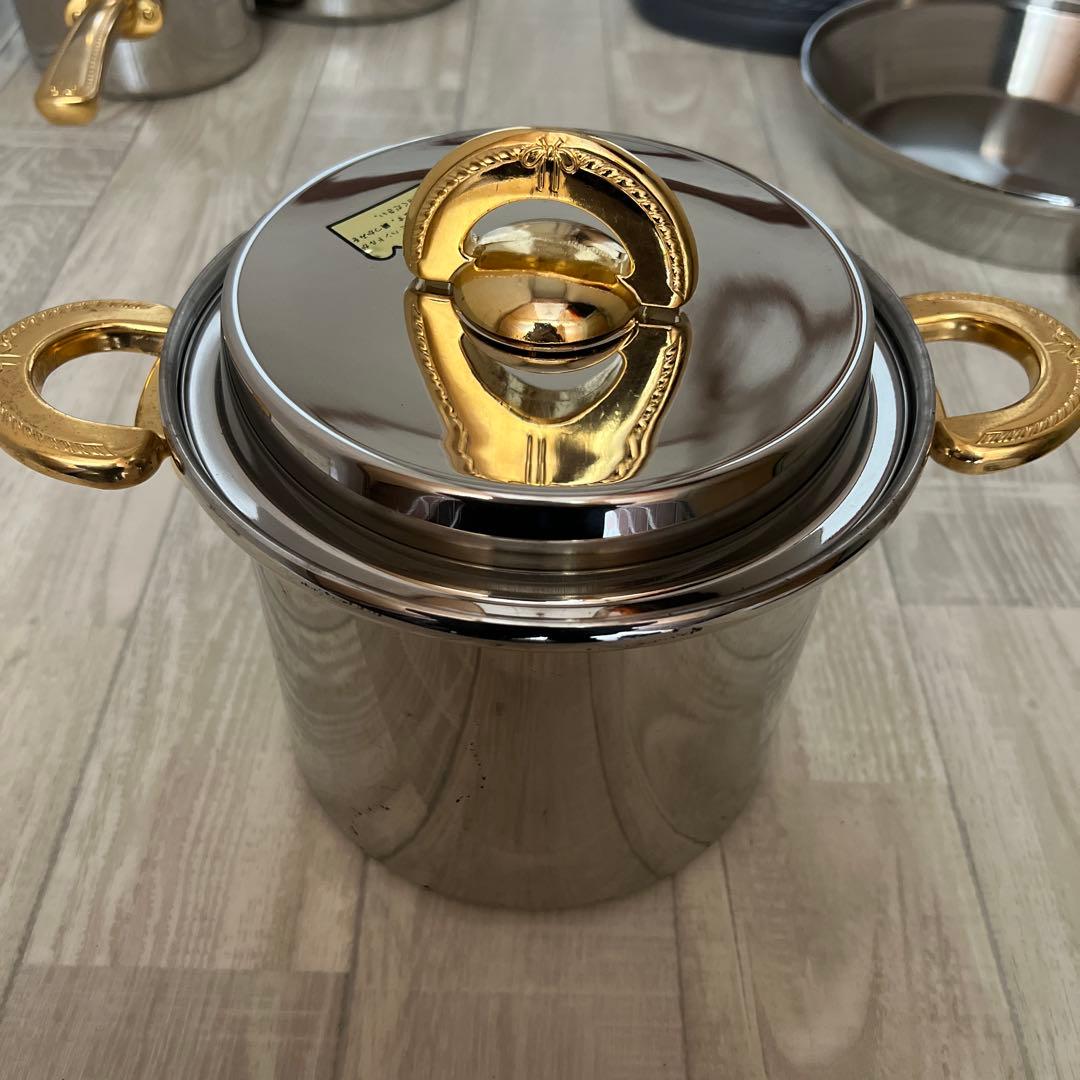 未使用natural ware フライパン 両手鍋 OーⅡ高級ステンレ4本セット