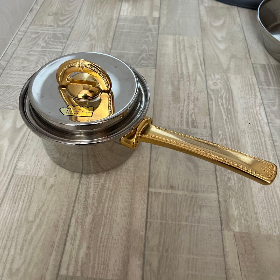 未使用natural ware フライパン 両手鍋 OーⅡ高級ステンレ4本セット