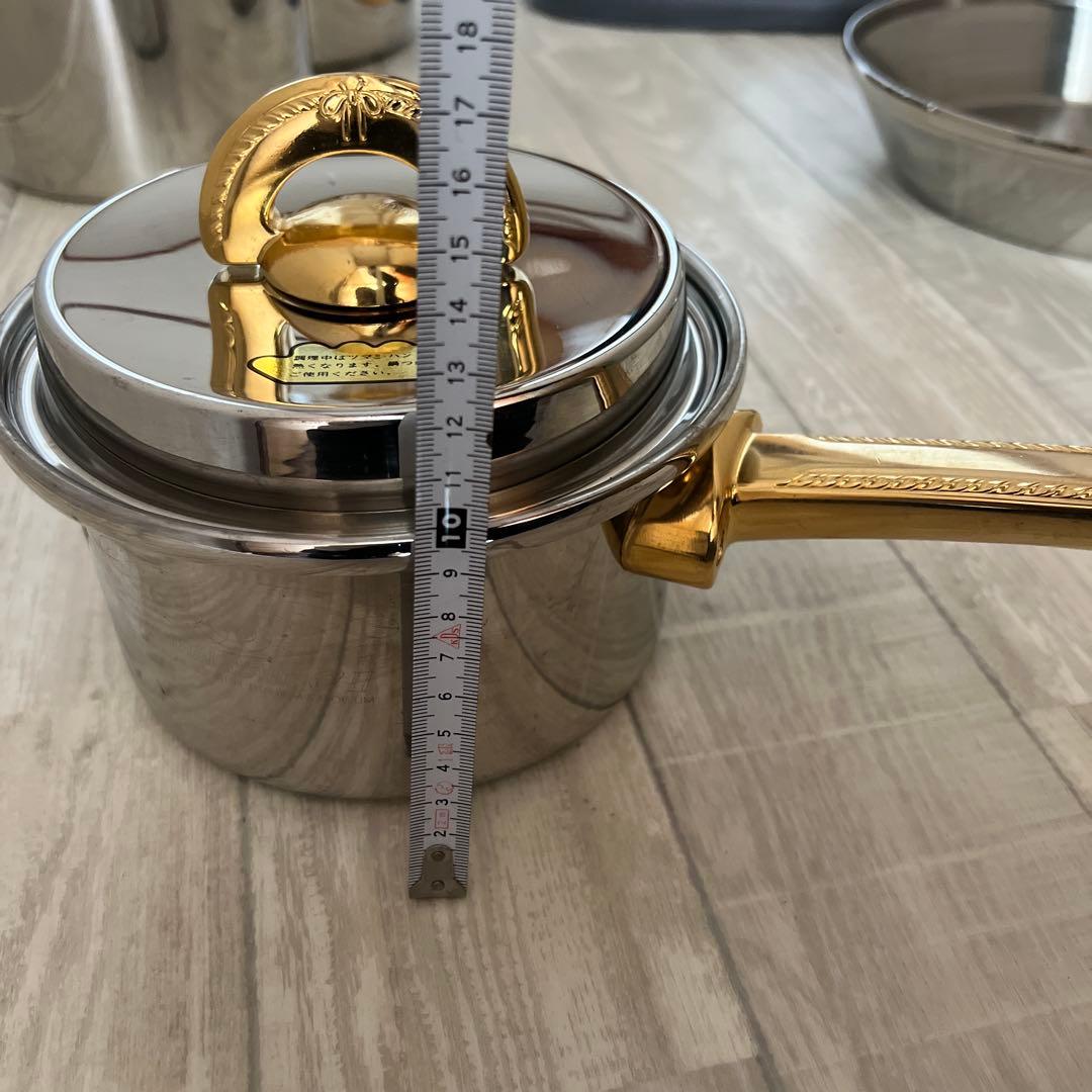 未使用natural ware フライパン 両手鍋 OーⅡ高級ステンレ4本セット