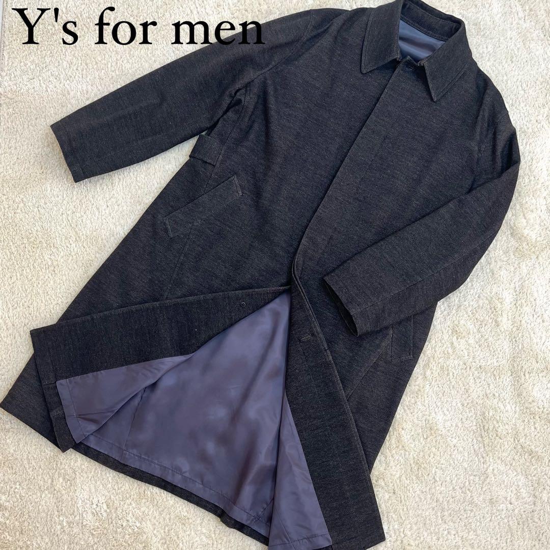 【美品】 Y's for men ステンカラーコート オーバーサイズ XL 比翼