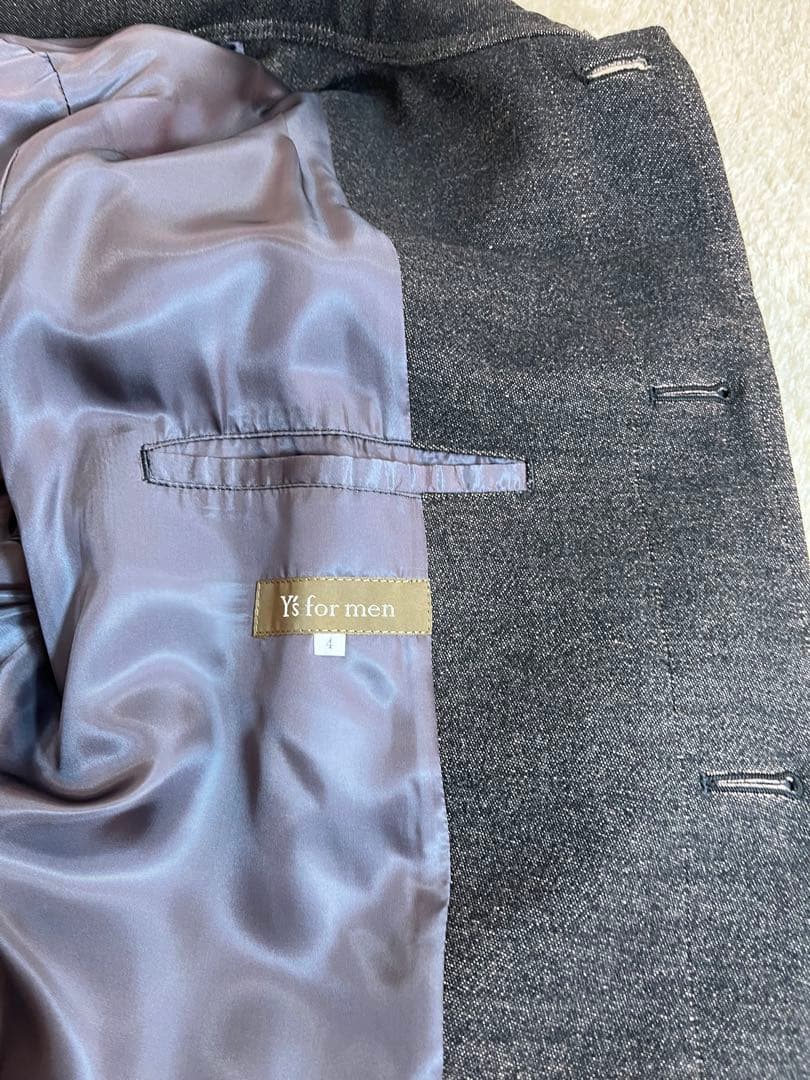 【美品】 Y's for men ステンカラーコート オーバーサイズ XL 比翼