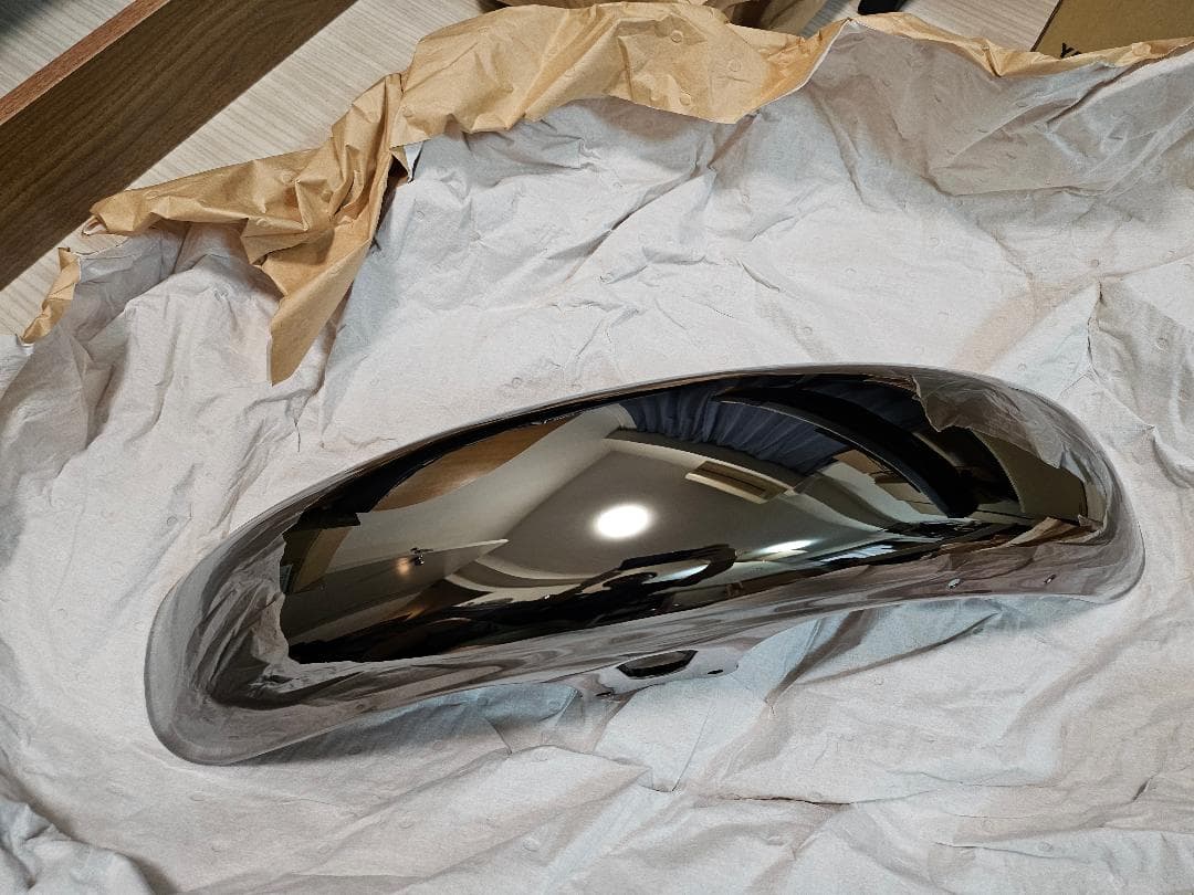 【新品未使用】YAMAHA SR400用 ブラッククロームメッキセット