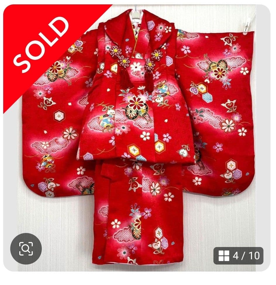 【正絹】七五三 3歳 着物フルセット