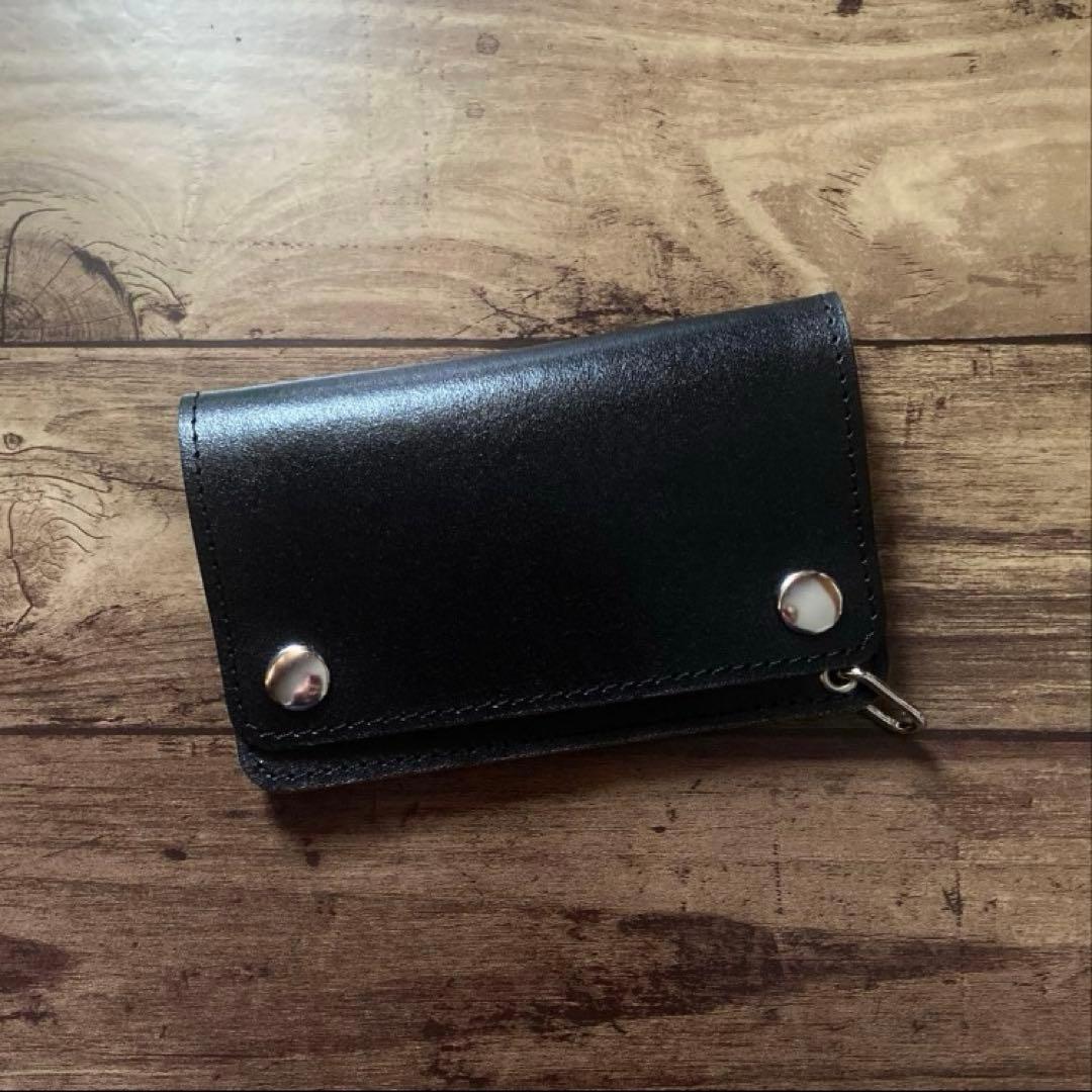 【まるさん】トラッカーウォレット150（ミドル）3層【お札を折らずに収納】