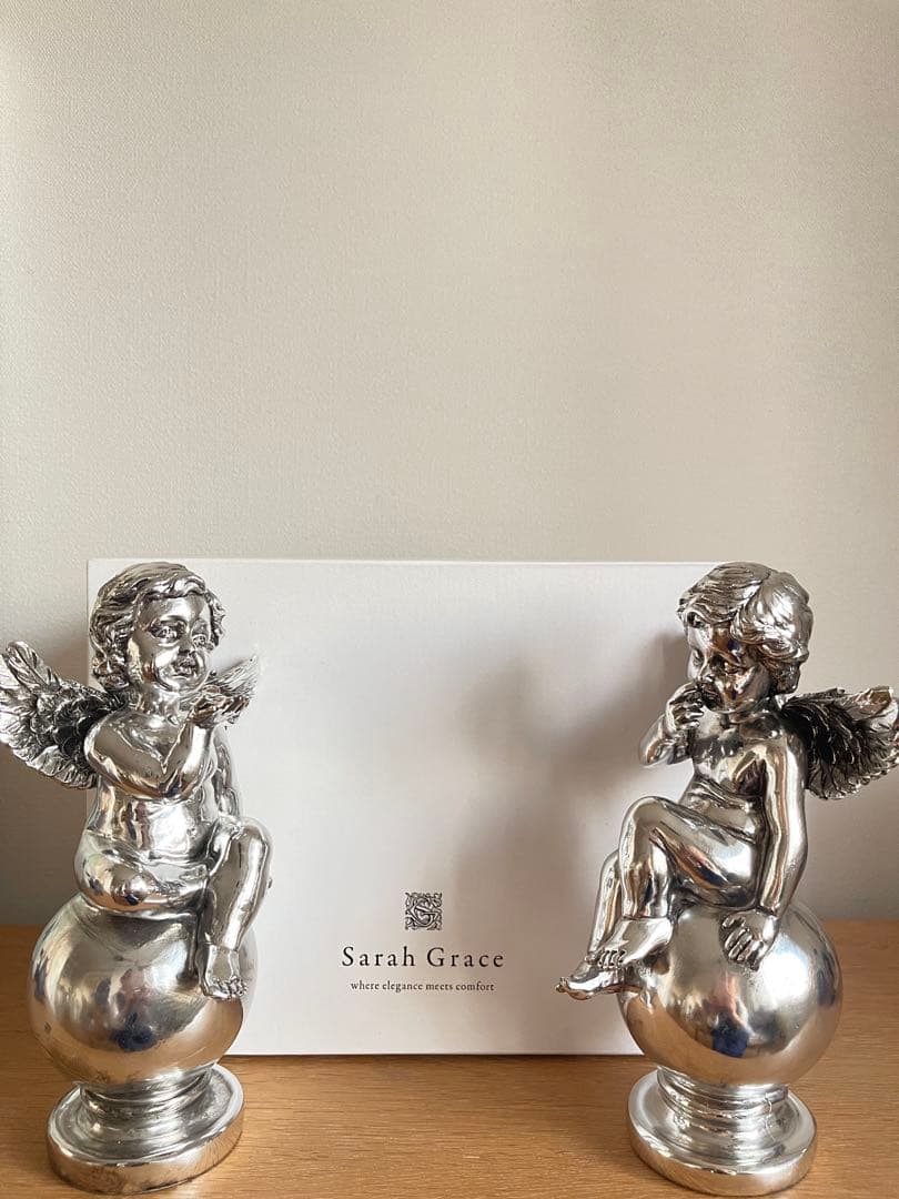 【値下げ】サラグレース Lene Bjerre 天使 シルバー 置物 北欧雑貨