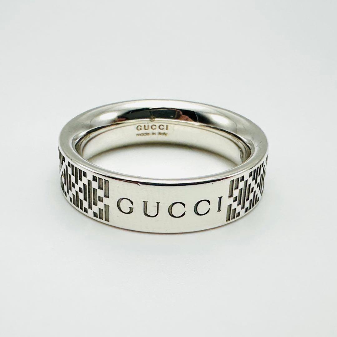 現行品　GUCCI ディアマンテ　リング　シルバー　Ag925 18刻印