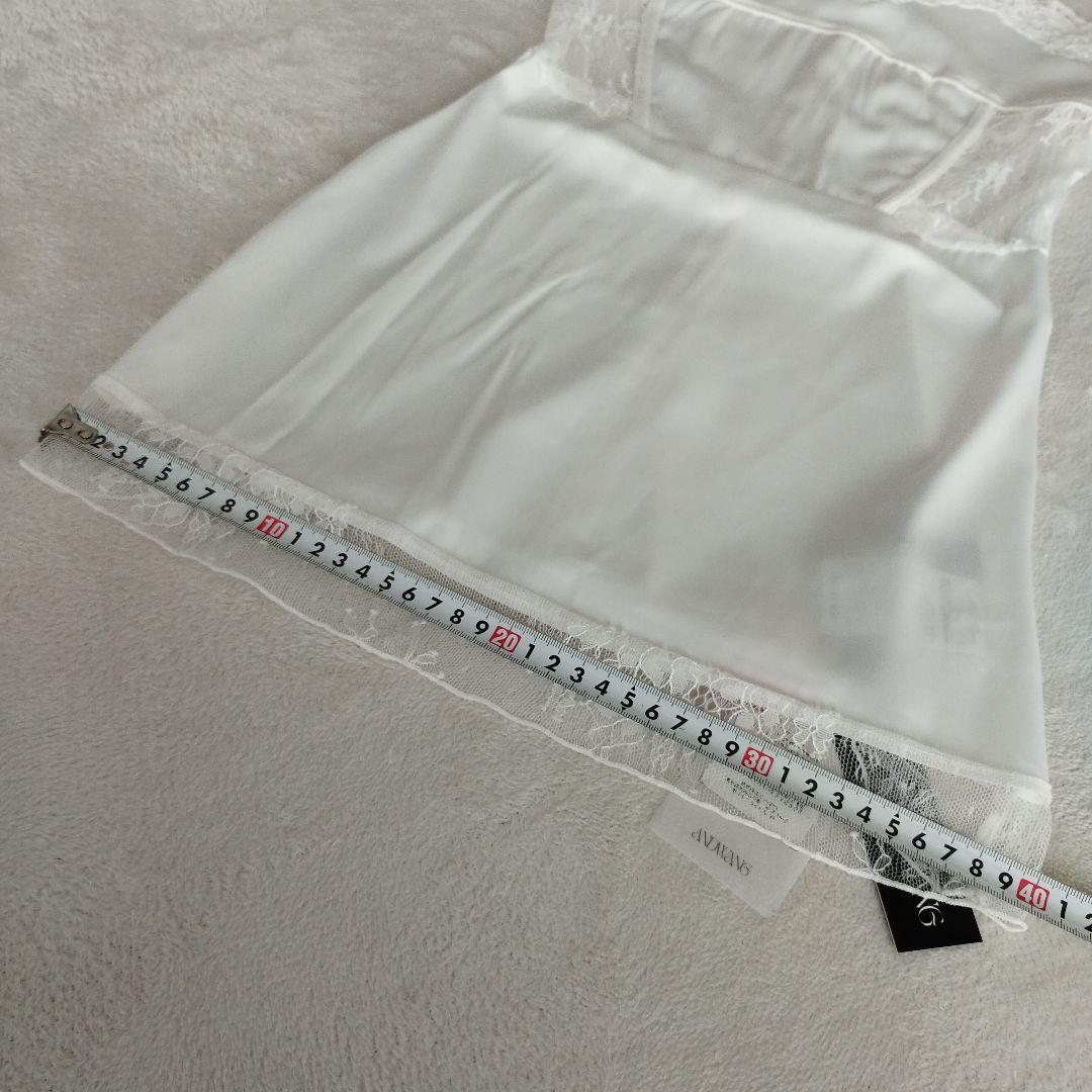 【新品】ANDWANG　スリップ　キャミソール　ショートパンツ付き　サイズS　白