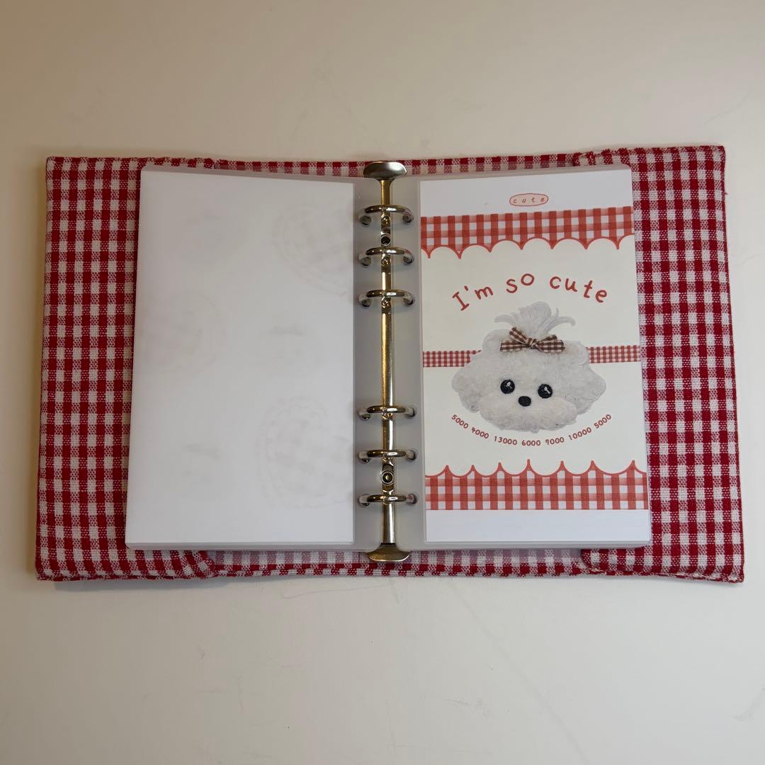 ふわふわわんちゃん　バインダーカバー　リフィルセット　A6 韓国