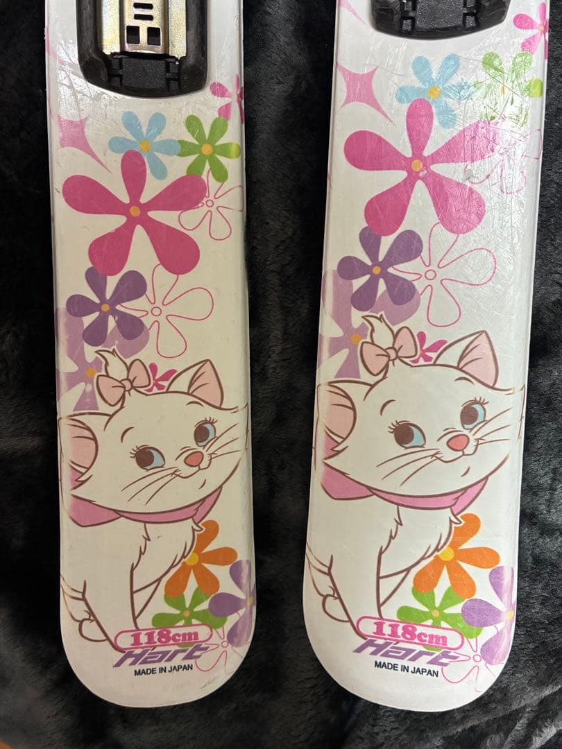 スキーセット 118cm ホワイト ピンク 3点セット ディズニー マリー