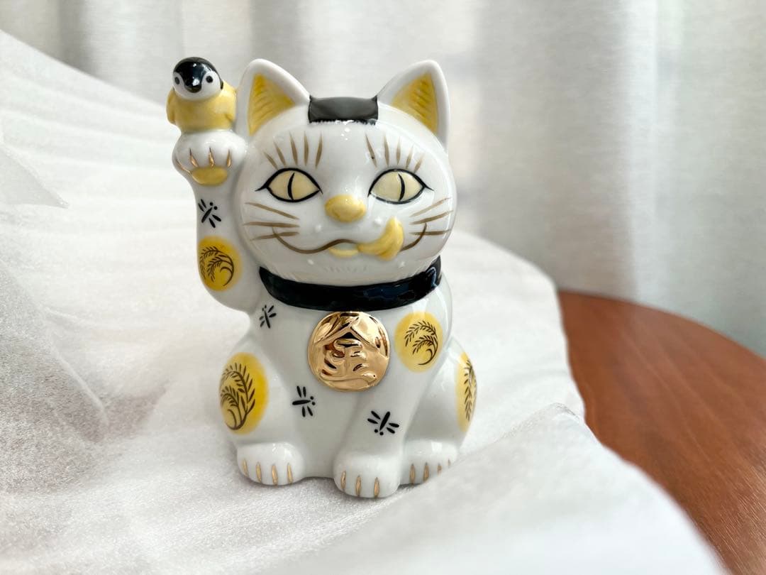 【未使用】AKOMEYA 石黒亜矢子　瀬戸まねき猫　招き猫　3体セット