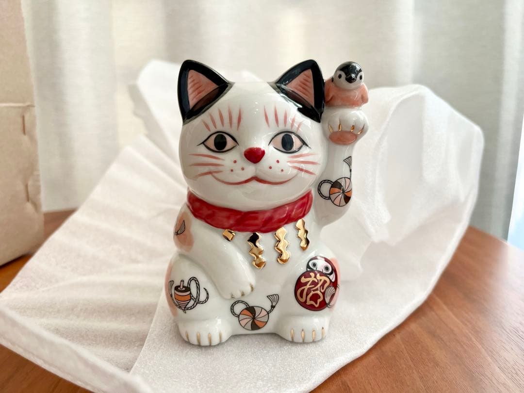 【未使用】AKOMEYA 石黒亜矢子　瀬戸まねき猫　招き猫　3体セット