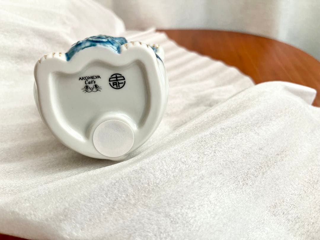 【未使用】AKOMEYA 石黒亜矢子　瀬戸まねき猫　招き猫　3体セット