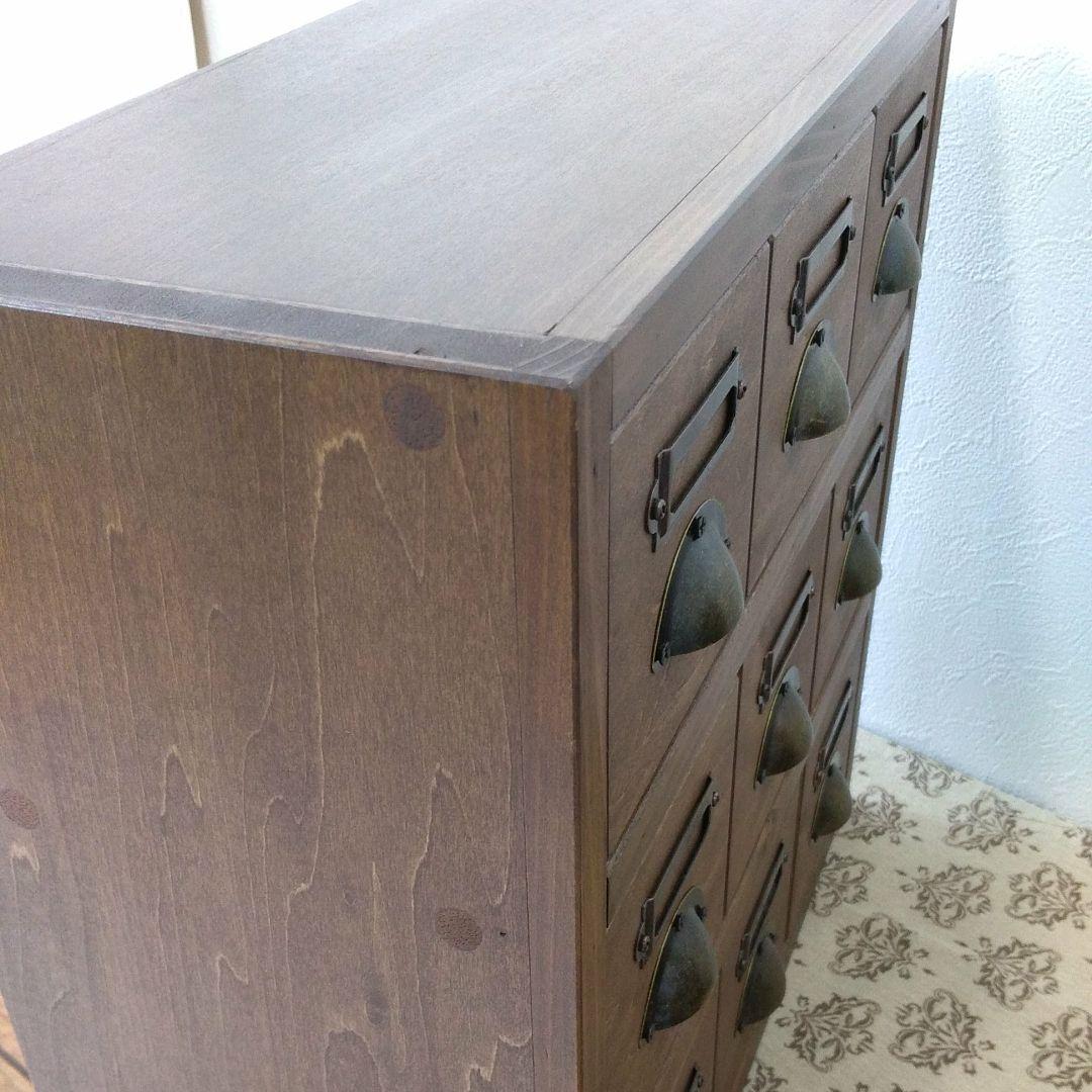 引き出し　ブラウン　ハンドメイド