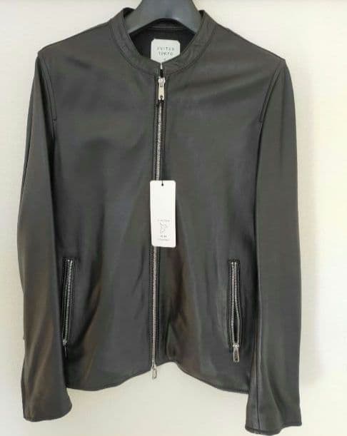 【未使用/美品】ラムレザーシングルライダー