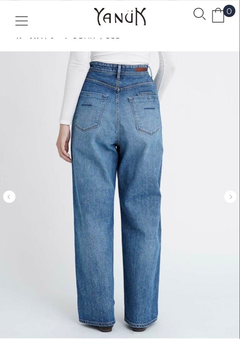 YandK ヤヌーク ジョアン ルーズストレート 25