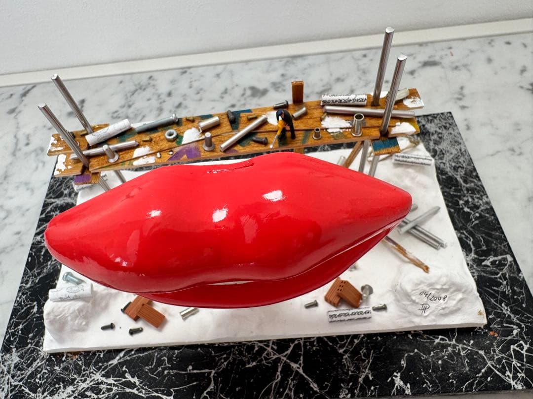 【中古】海外限定 ガラスケース入り立体アート作品