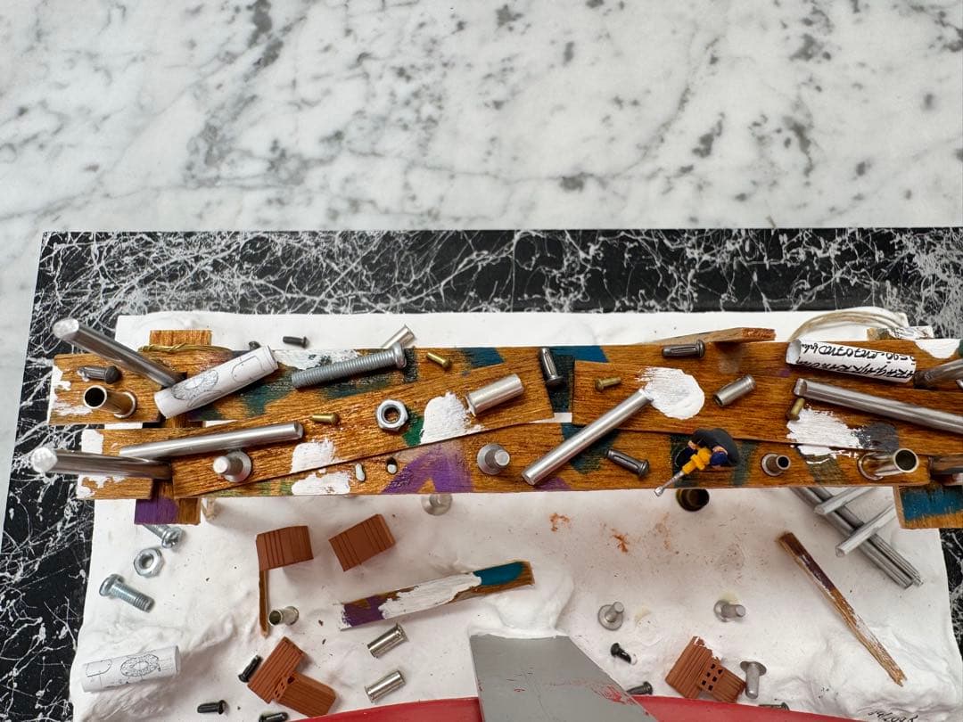 【中古】海外限定 ガラスケース入り立体アート作品