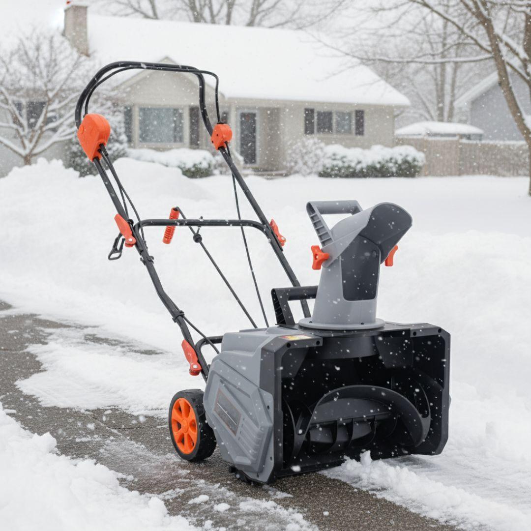 除雪機 家庭用 大型 軽量 除雪幅46cm 除雪高27cm 10M電源ケーブル