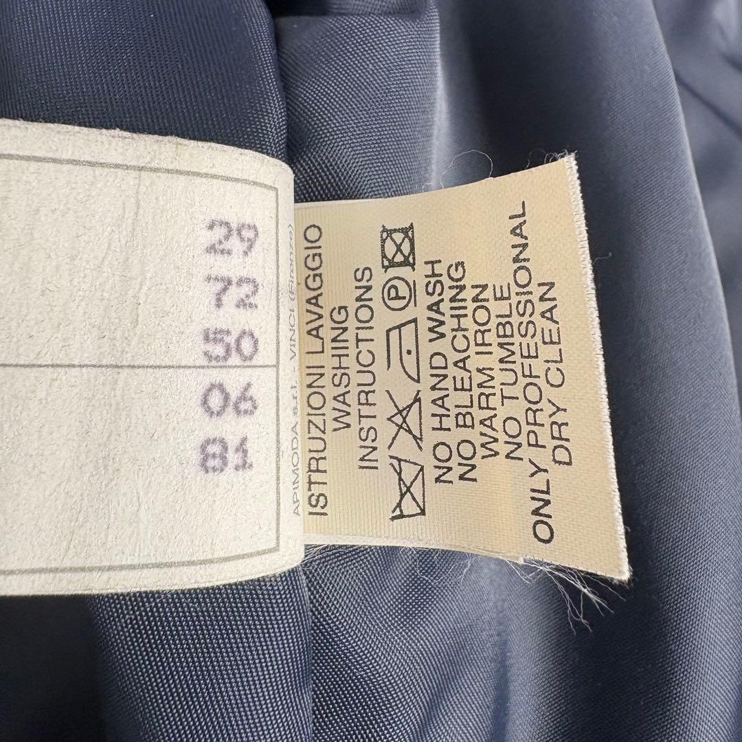 エンポリオ　アルマーニ　ARMANI ダブルフェイス　黒　ロングコート　48