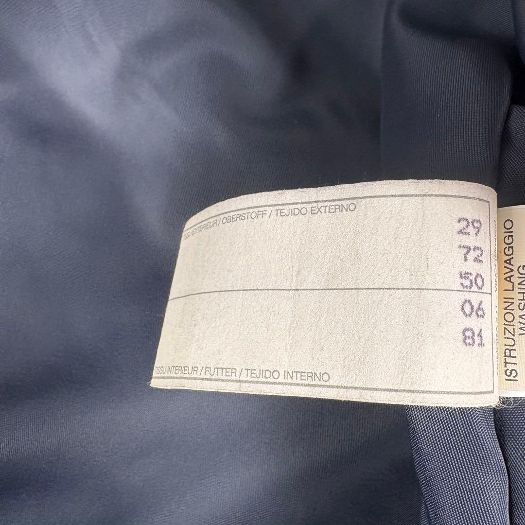 エンポリオ　アルマーニ　ARMANI ダブルフェイス　黒　ロングコート　48