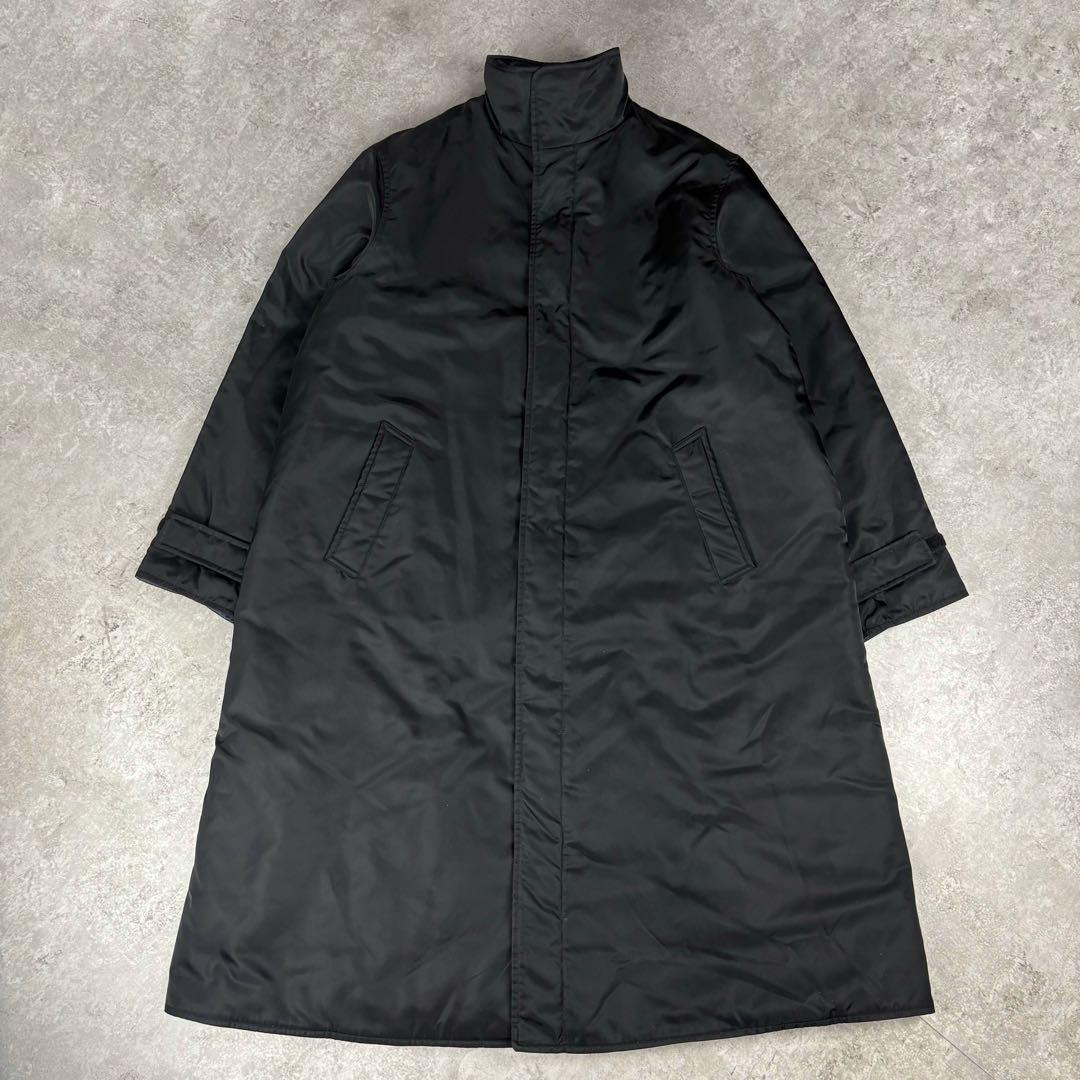 エンポリオ　アルマーニ　ARMANI ダブルフェイス　黒　ロングコート　48