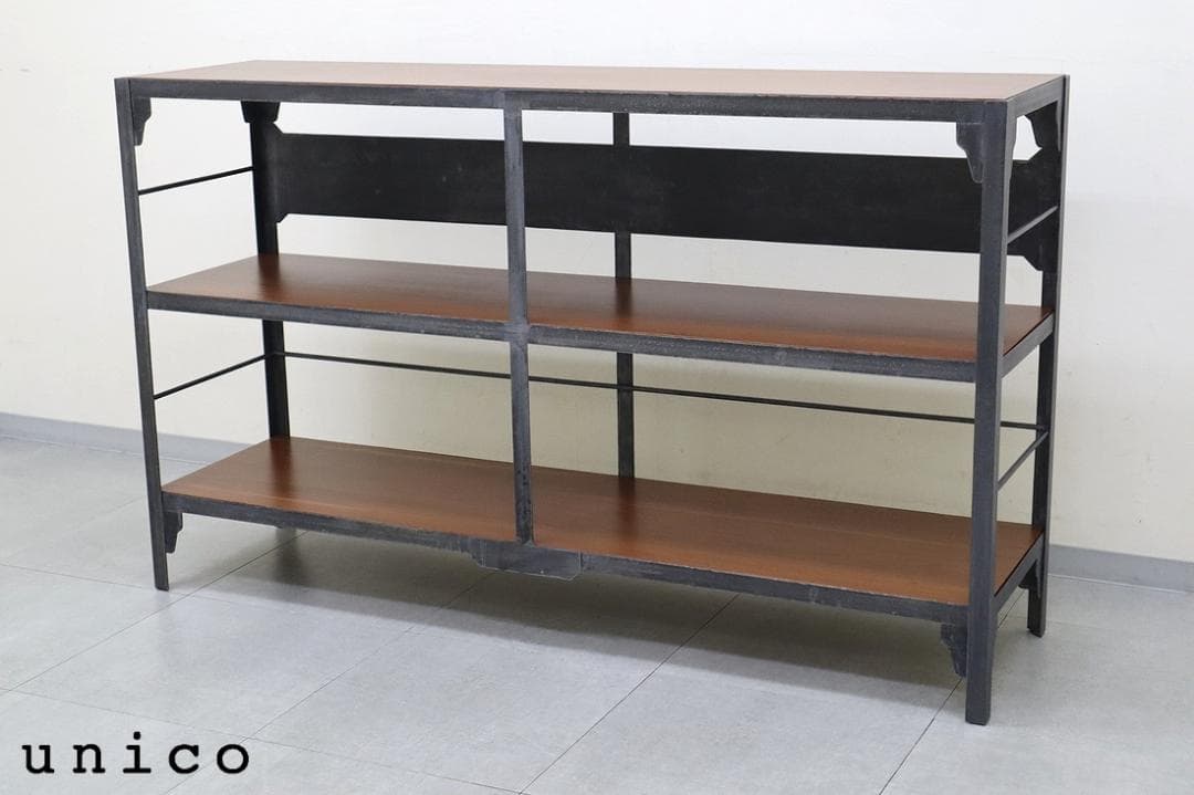 unico ウニコ LUMBER ランバー オープン シェルフ アイアン 棚