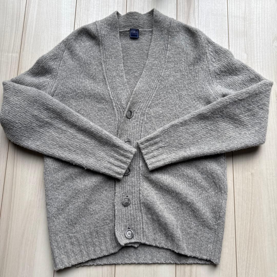 フェデーリFEDELI カシミア混カーディガン イタリア製S size