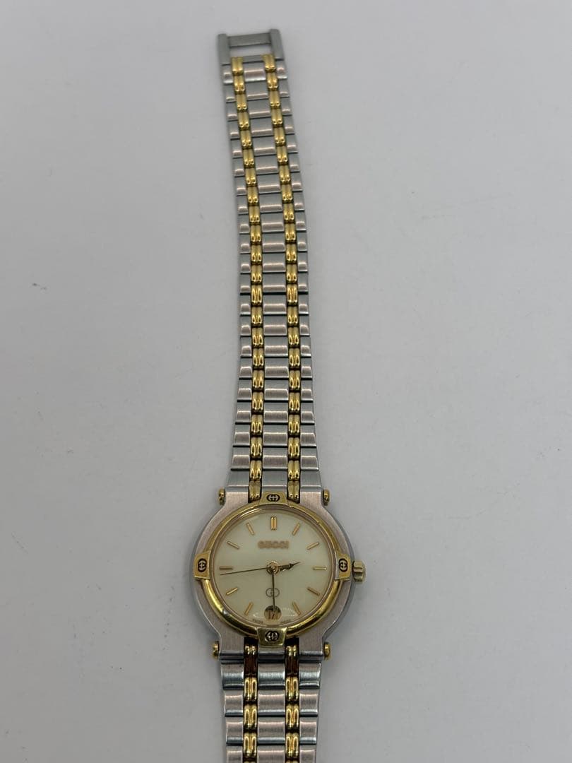 GUCCI アナログ腕時計 シルバー/ゴールド9000L