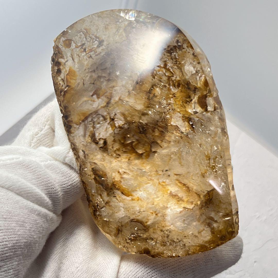 天然石 ゴールデンヒーラー ハーフポリッシュ