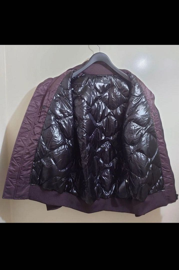 Uniqlo +J ダウンオーバーサイズリブブルゾン ワイン　ジルサンダー