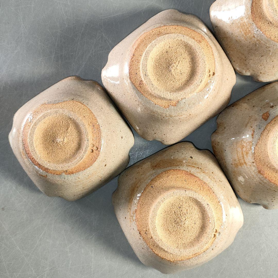 A1377-5/十三代中里太郎右衛門窯/絵唐津向付6客/共箱/銘々皿/懐石道具/