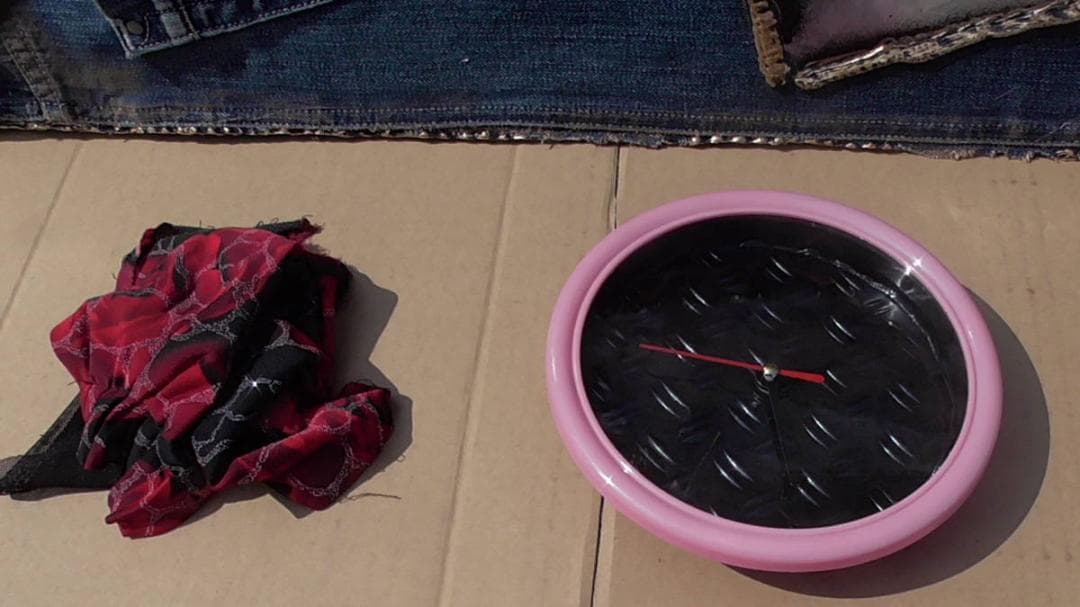 インテリアボード 木製 デニム/ジーンズ/金網/ダメージ エドハーディー