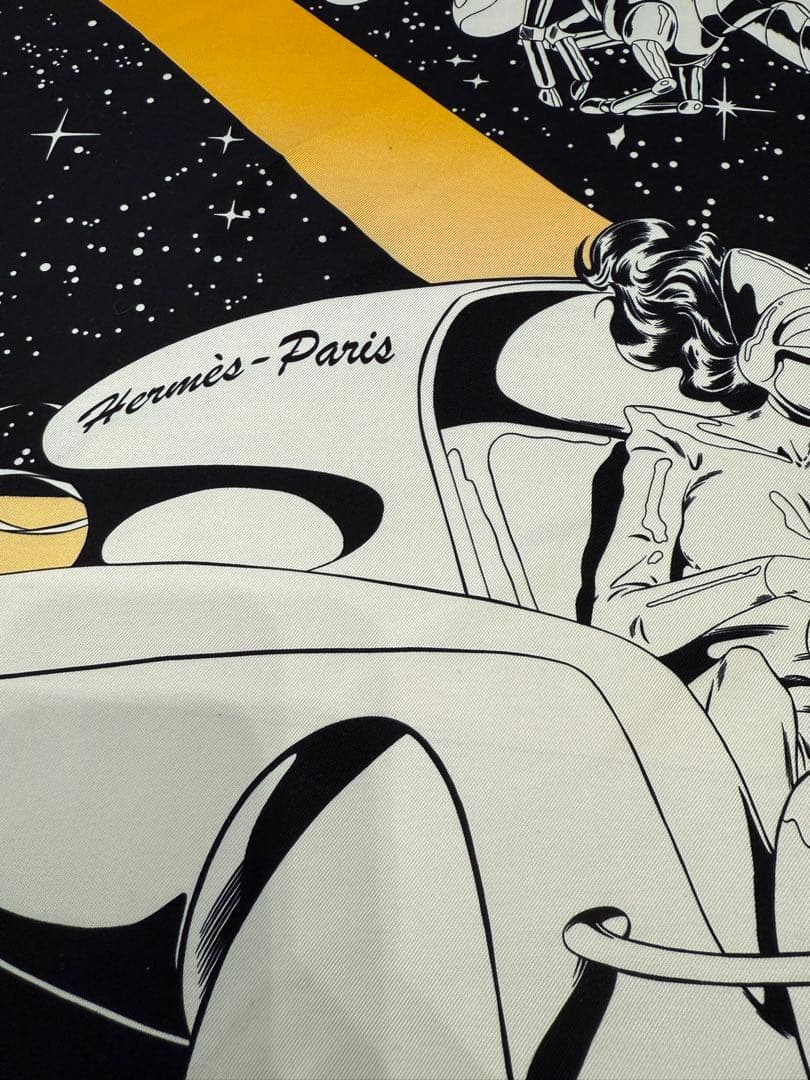 エルメス　HERMES カレ90 スペーダービー　黒