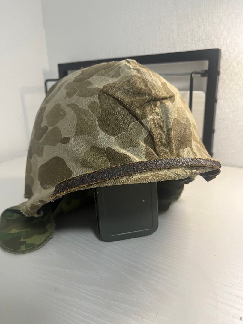 t*o様 米軍 ww2 M1ヘルメット ダックハンターカモ 迷彩 サバゲー 第二