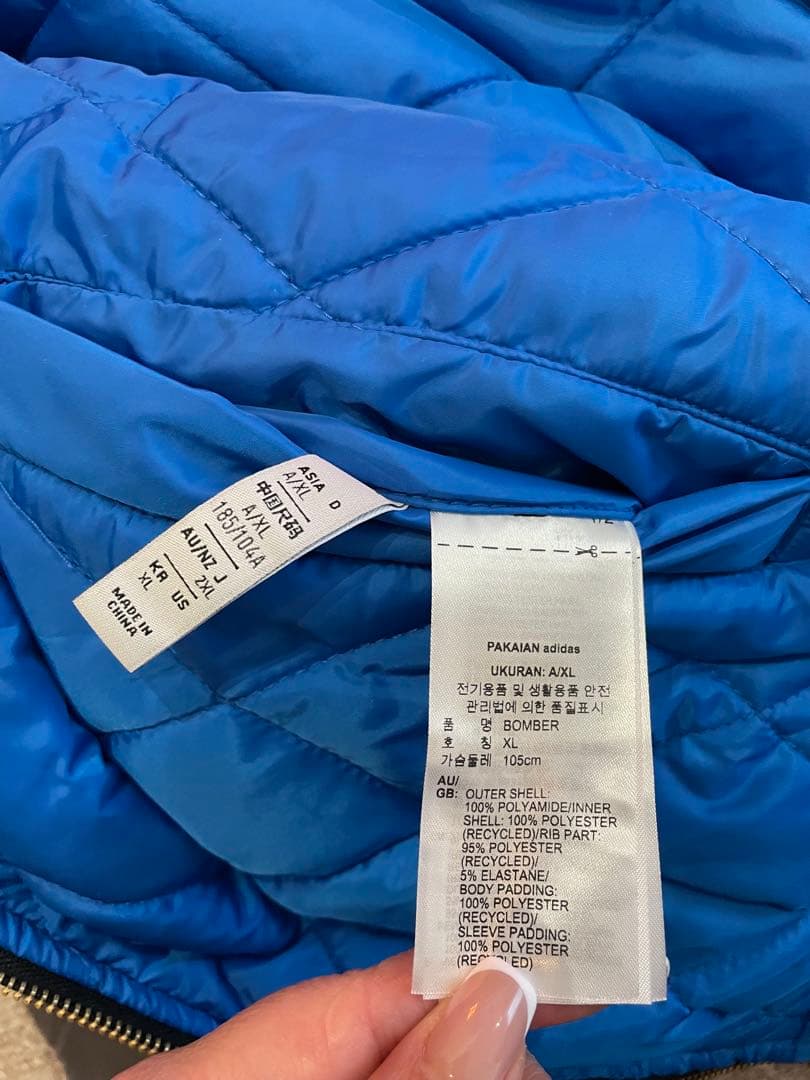 adidas ボンバージャケット ブラック