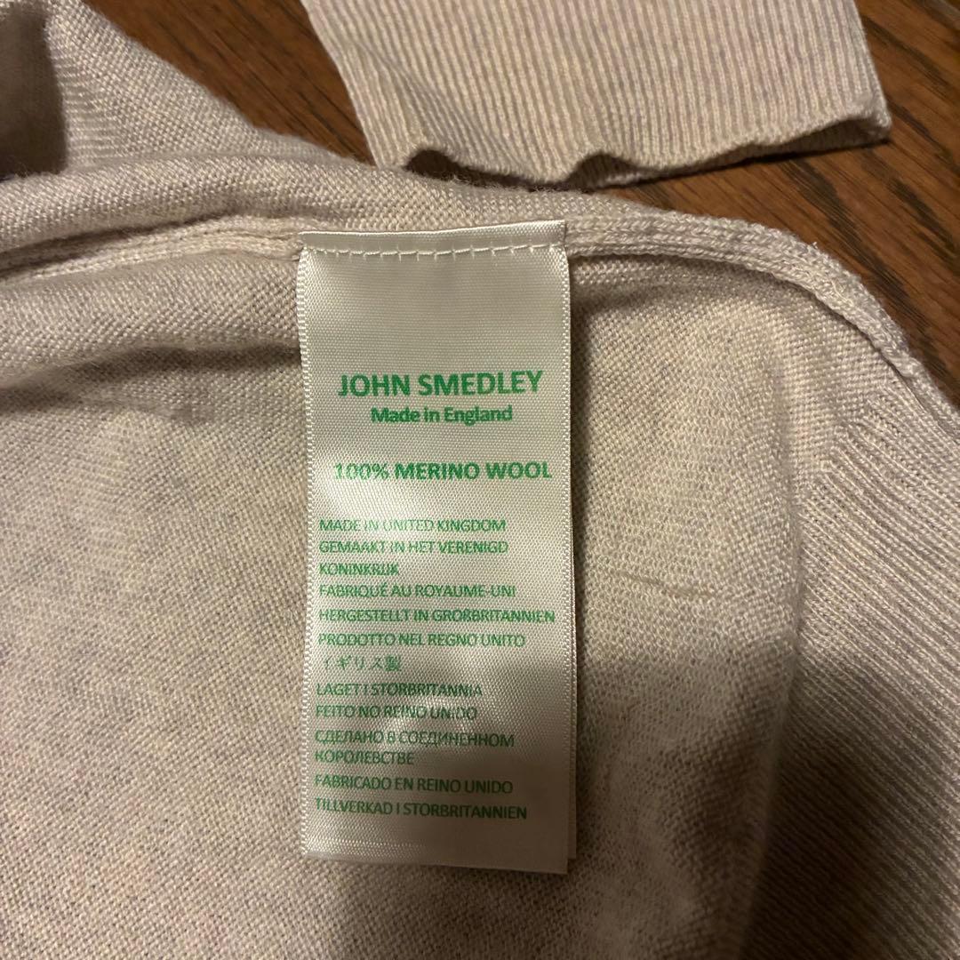 TIBOR JOHN SMEDLEY カーディガン グレーフリース L