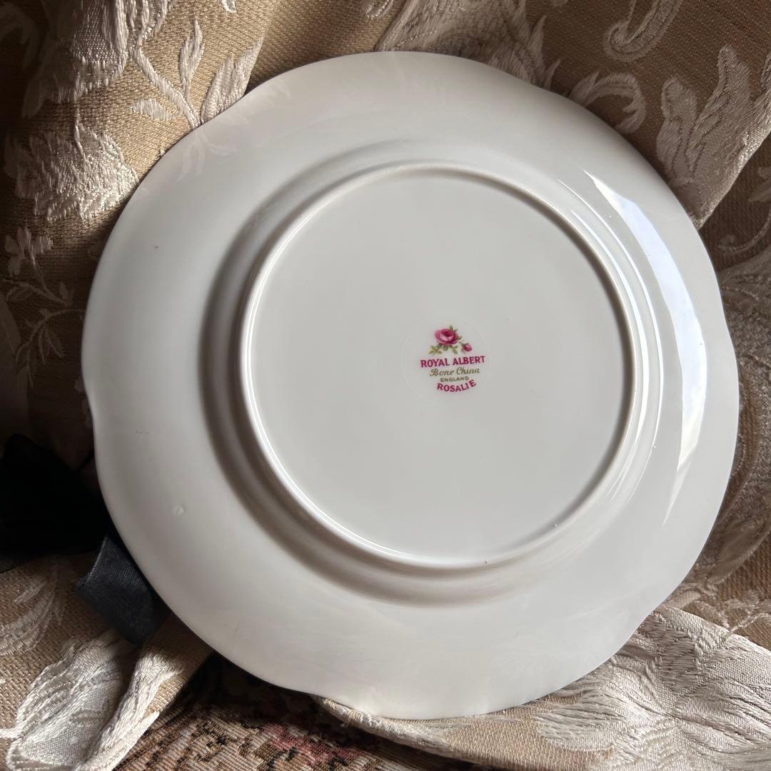 英国製  Rosalie可憐な花びらデザートプレート5枚