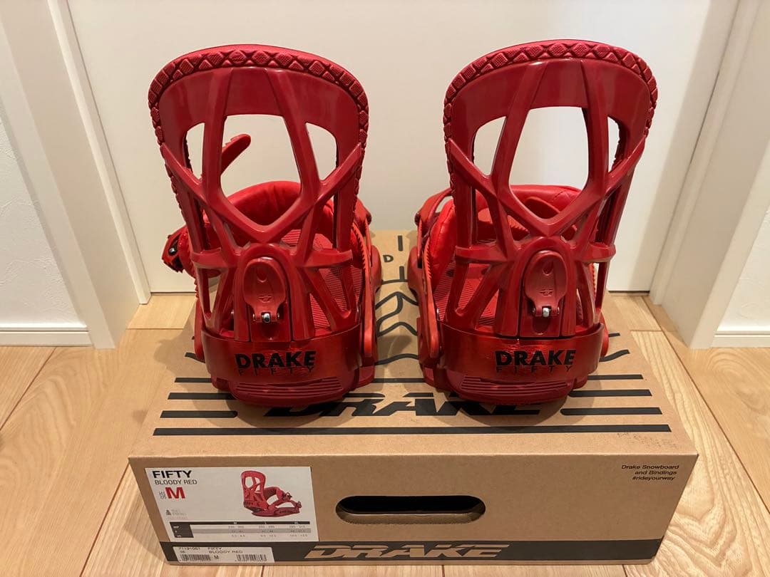 DRAKE FIFTY Mサイズ レッド ビンディング