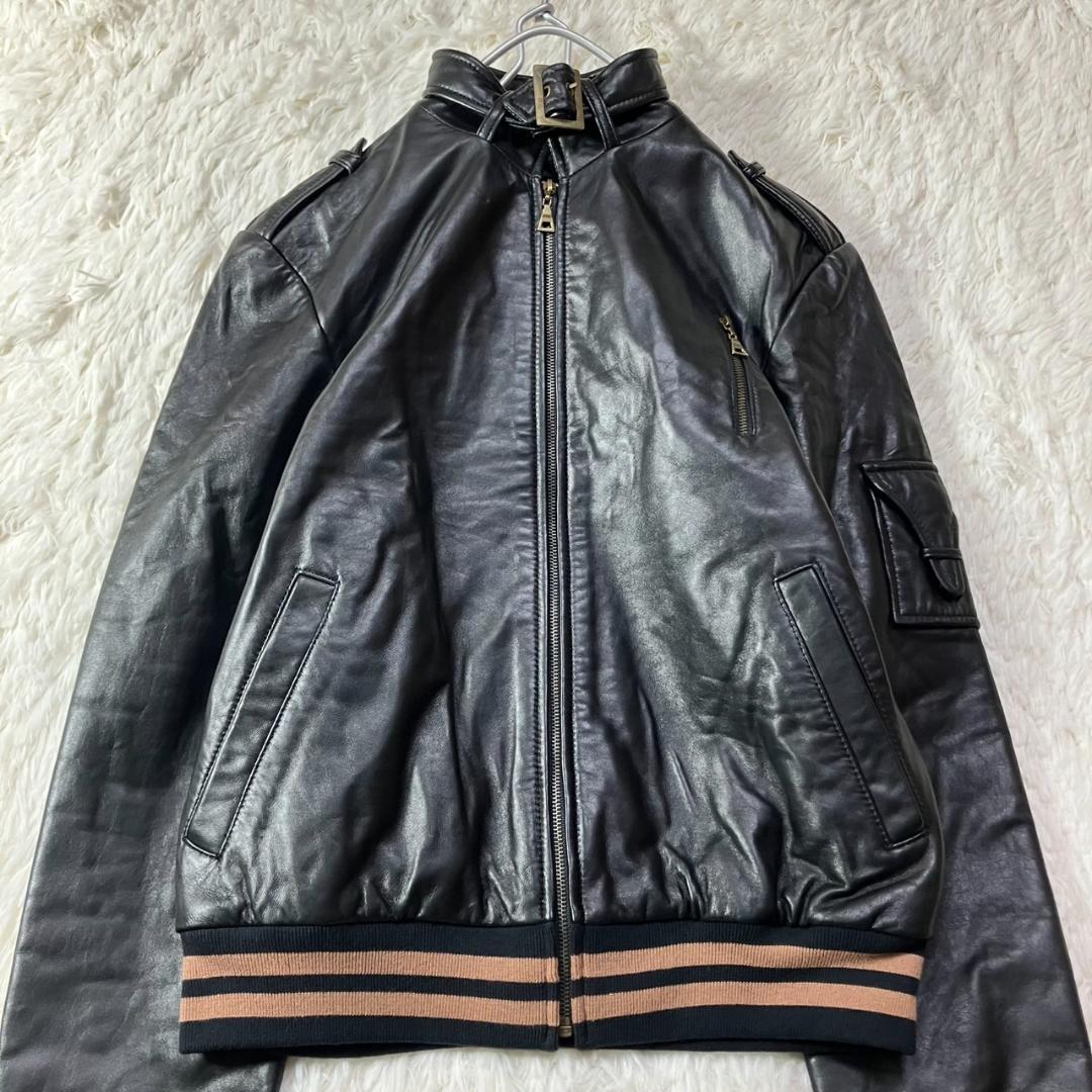 極美品 90s バナナリパブリック レザージャケット ブルゾン XL