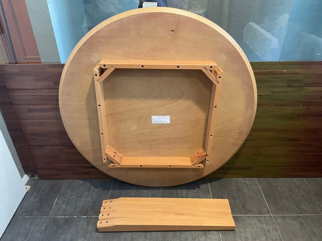 ふくこ■大川家具エスパス　ビーチ材 ラウンドテーブル/円形ダイニング