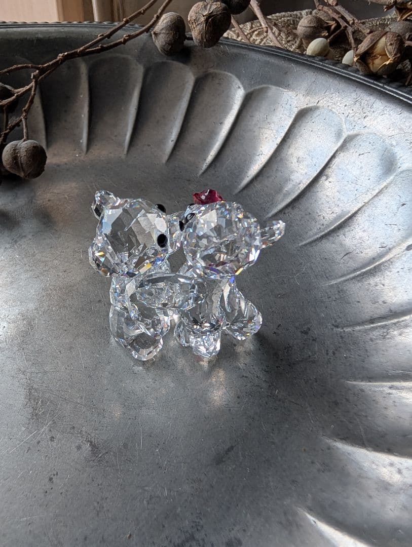 ✦スワロフスキー✦Swarovski クリスベア バラをあなたに ローズ