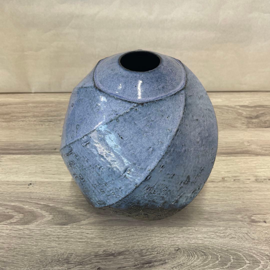花瓶　島田緋陶志 作　面取り壺