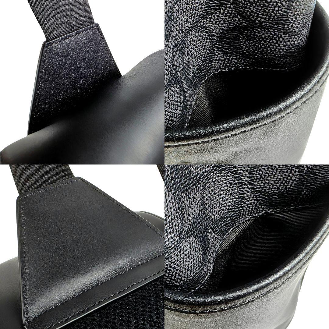 美品 コーチ シグネチャー レーサーパック ボディバッグ CT712