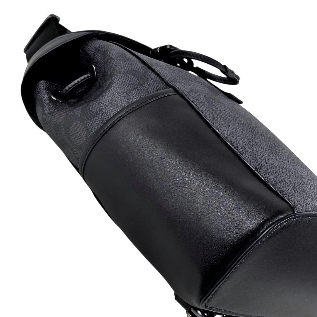 美品 コーチ シグネチャー レーサーパック ボディバッグ CT712