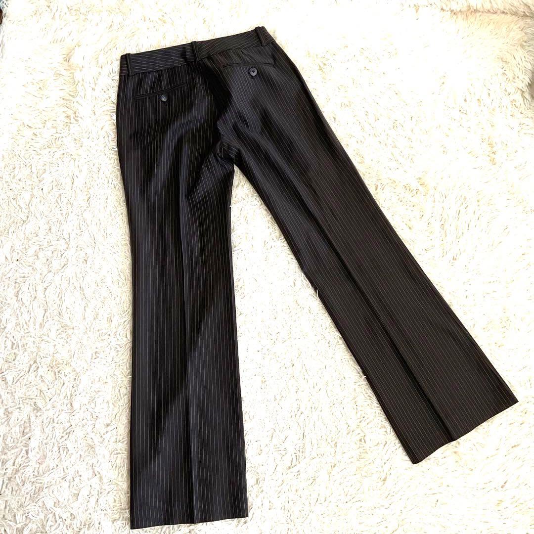 ♯257 theory セオリー パンツスーツ ストライプ 日本製 レディースS