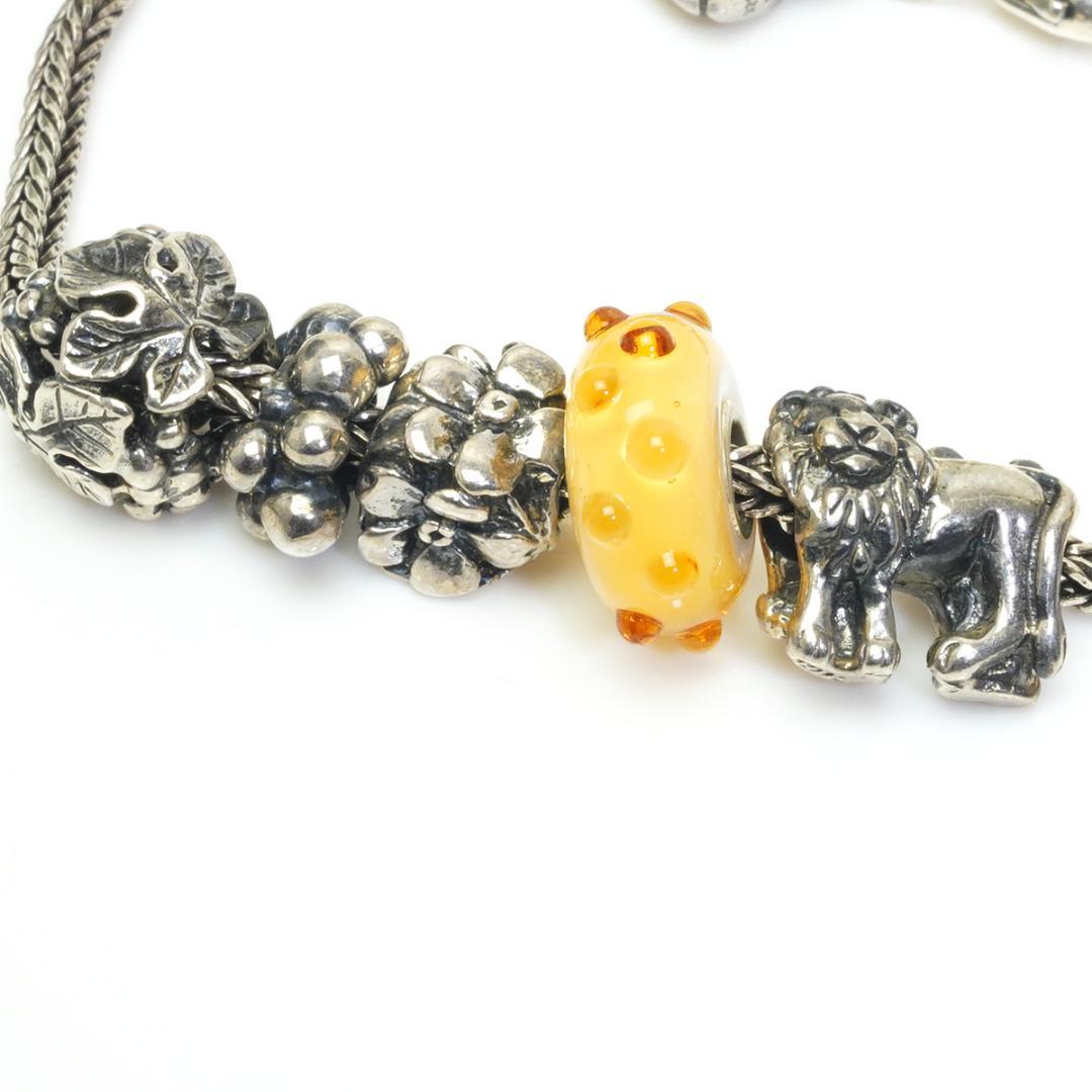 トロールビーズ ブレスレット 魚 ライオン フラワー ビーズ リーフ イエロー