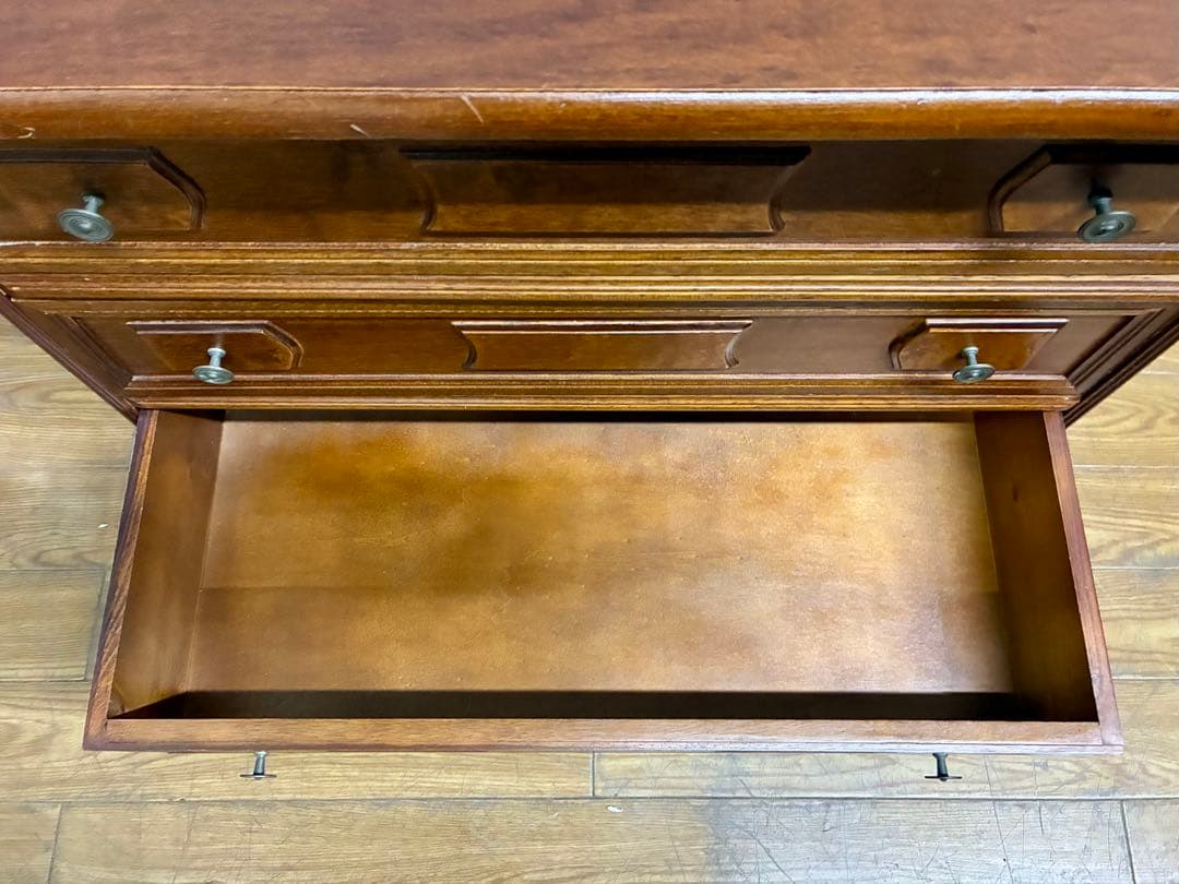 管401☆英国製☆アンティーク☆3段チェスト