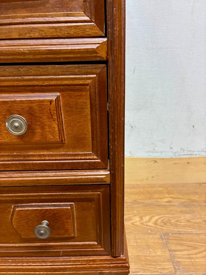 管401☆英国製☆アンティーク☆3段チェスト